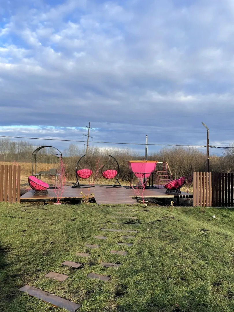 Глэмпинг Домик для семьи или компании друзей