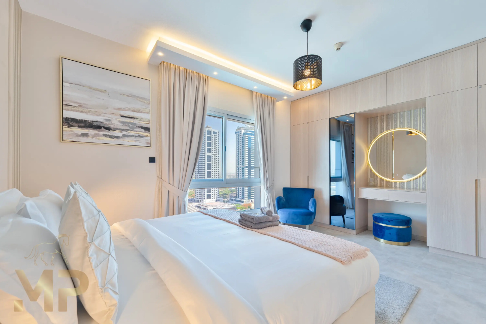 Апартаменты Marco Polo - Enjoy Marina views from a cozy 1BR in Dubai Marina