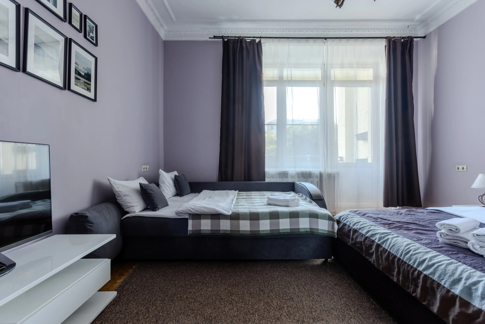 Апартаменты Стандартные с 3 спальнями и Балконом