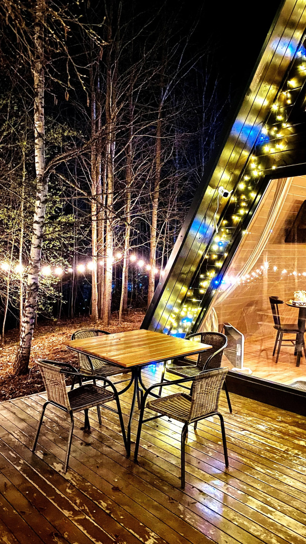 Частный дом А-фрейм Микс