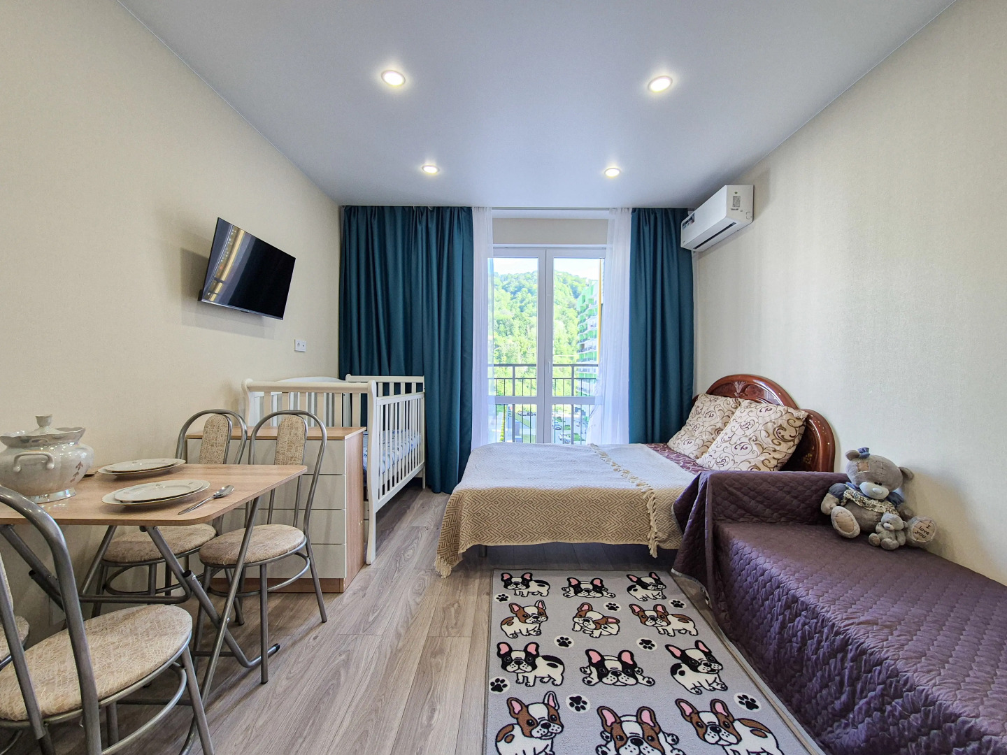 Апартаменты Студия для отдыха с маленьким ребенком