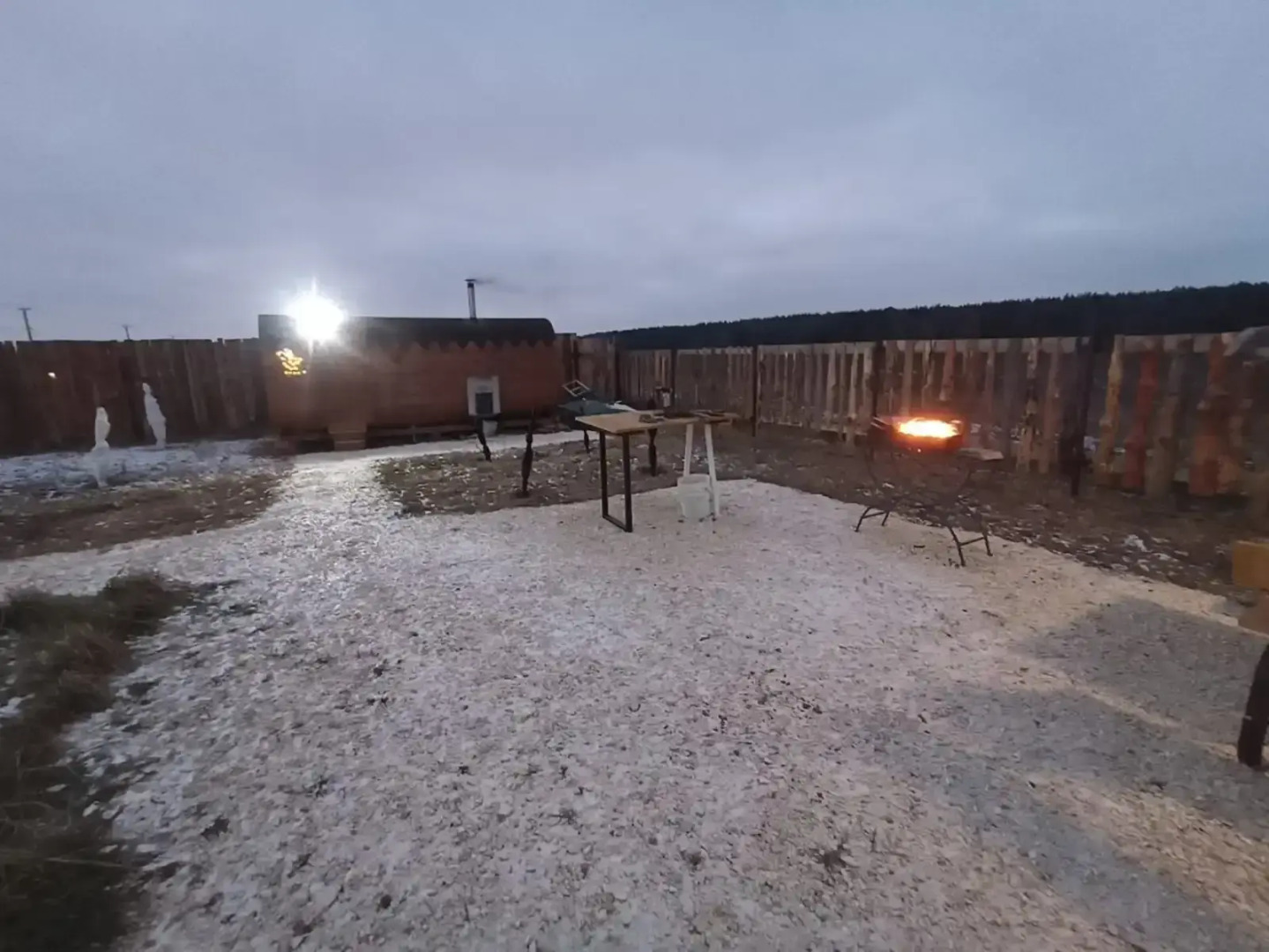 Частный дом с баней-бочкой