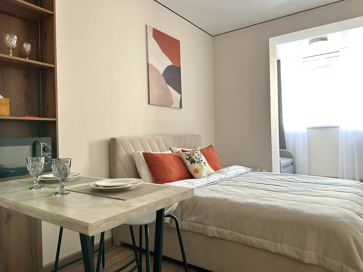 Апартаменты Уютная студия рядом с Аквапарком и Чашей