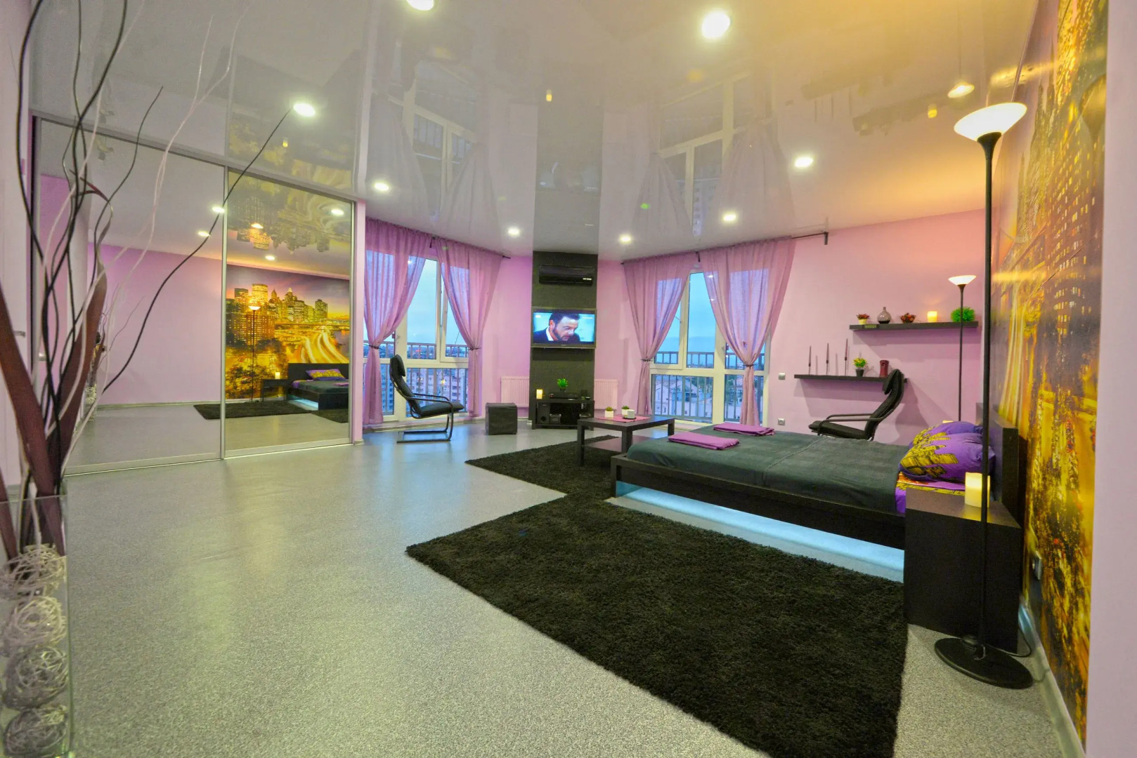 Апартаменты для Романтического Отдыха с Панорамными Окнами