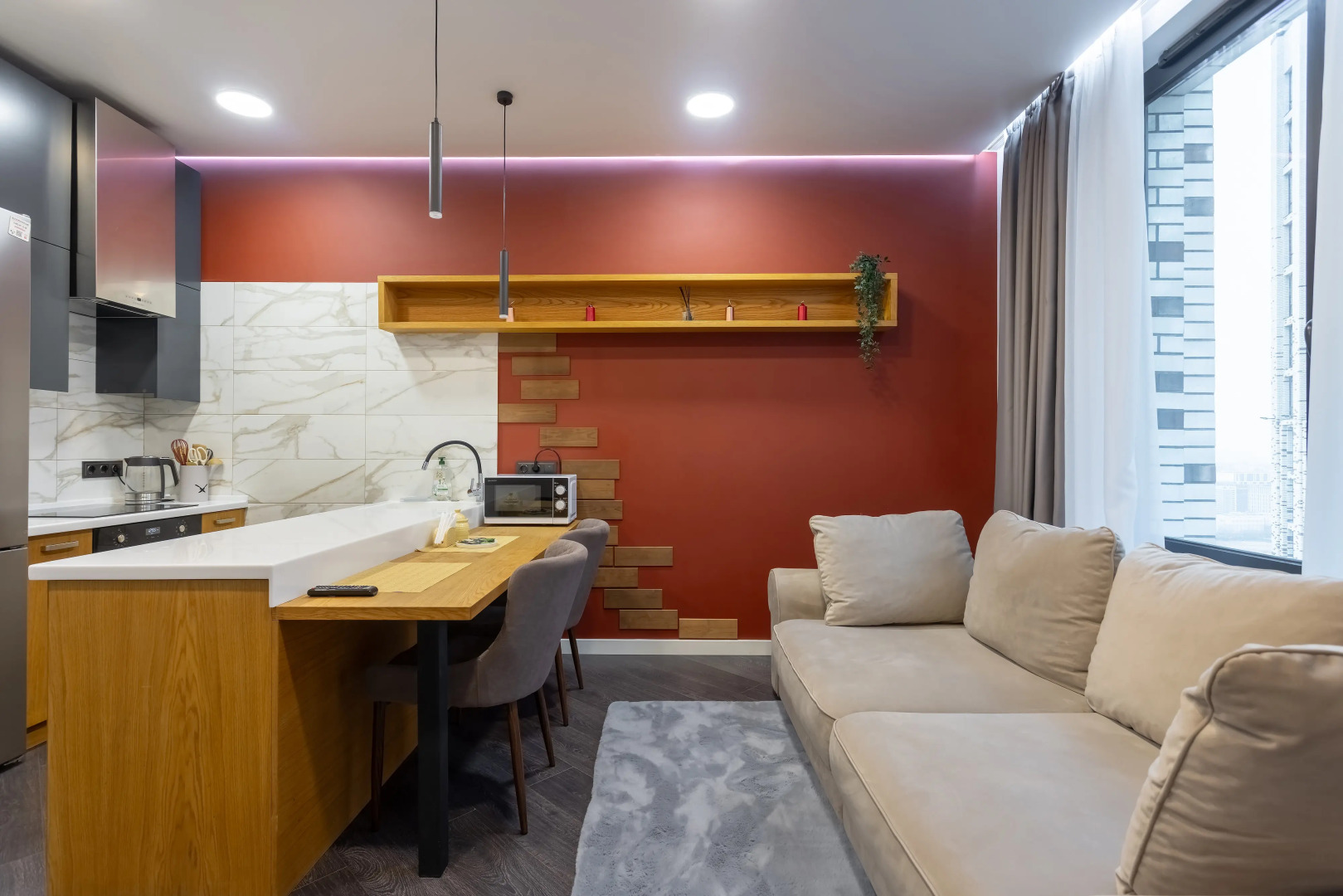 Апартаменты дизайнерские на 37 этаже