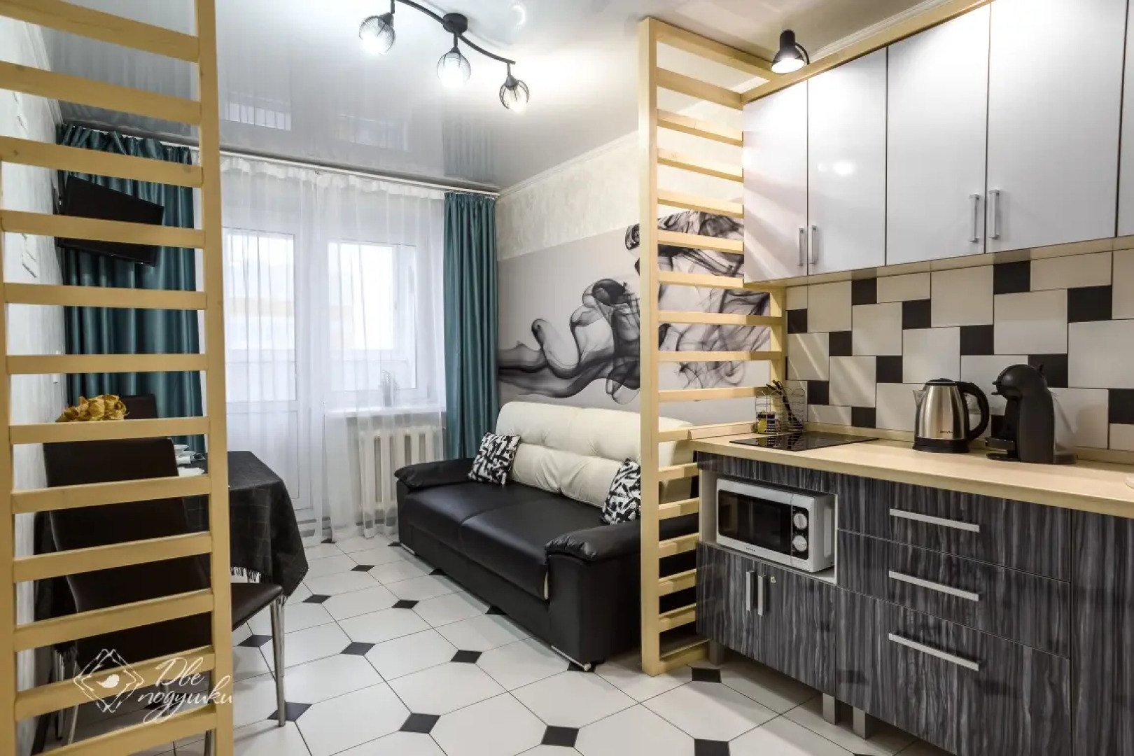 Апартаменты Однокомнатные на Дуки, 13 этаж, Балерины