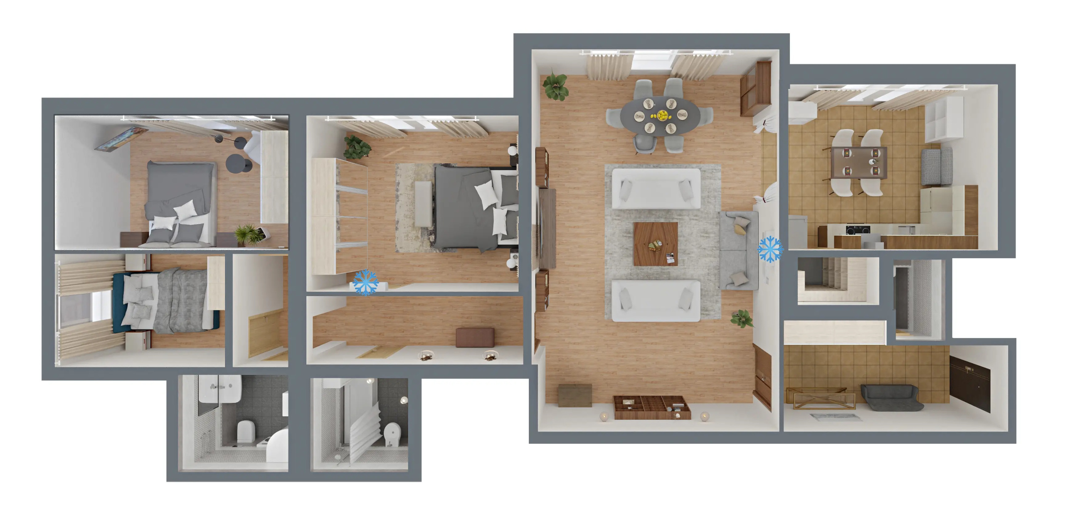 Квартира GM Apartments Шикарная Четвёрка на Тверской