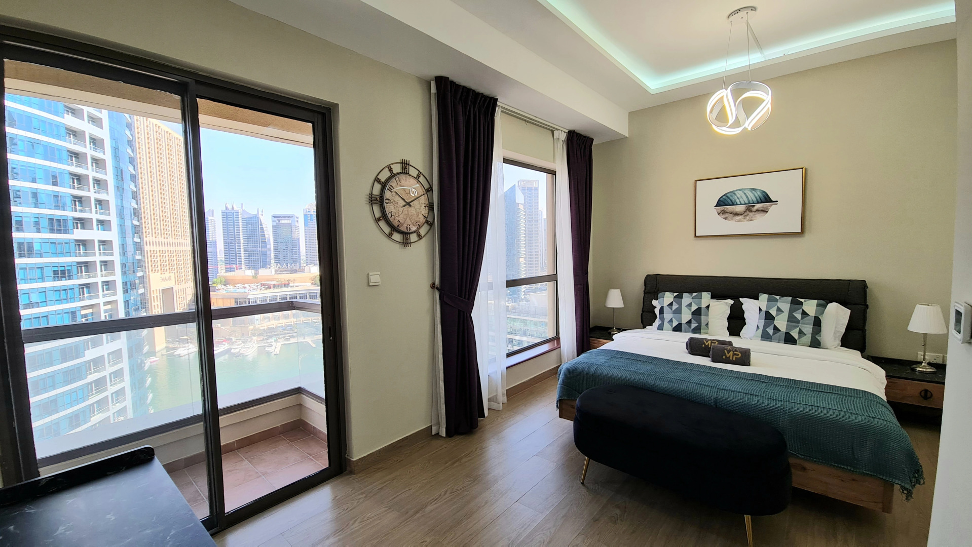 Апартаменты Marco Polo - High-rise 1BR Apt with Amazing Marina Views