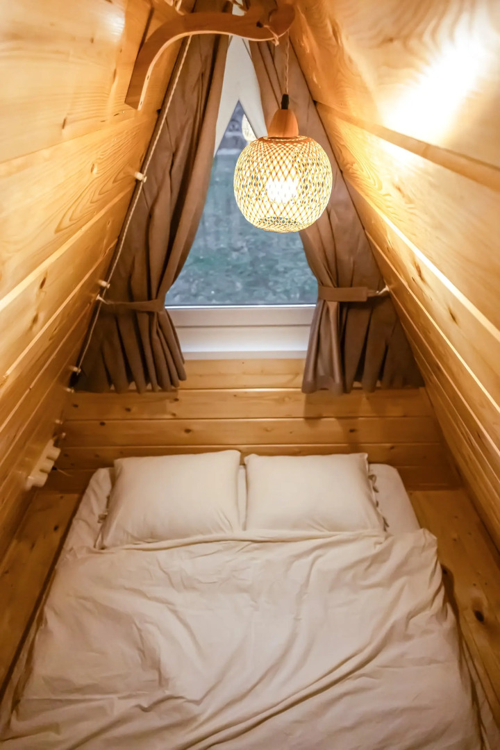 Частный дом A-frame Терракот из дерева 4х местный Ривер Хаус