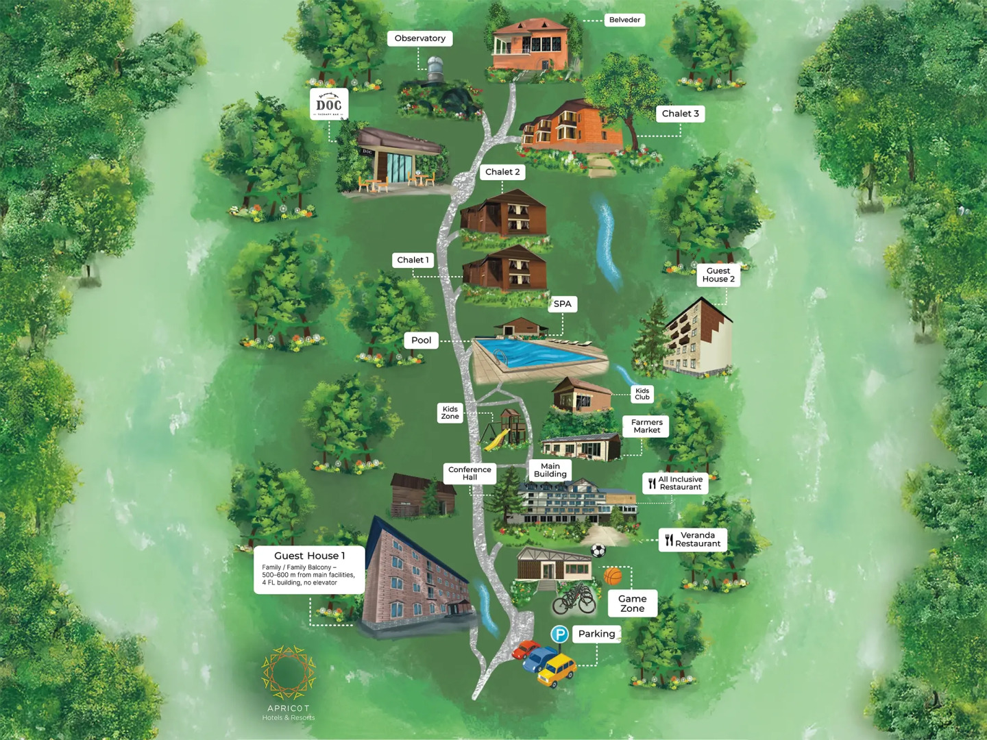 Отель Apricot  Aghveran Resort