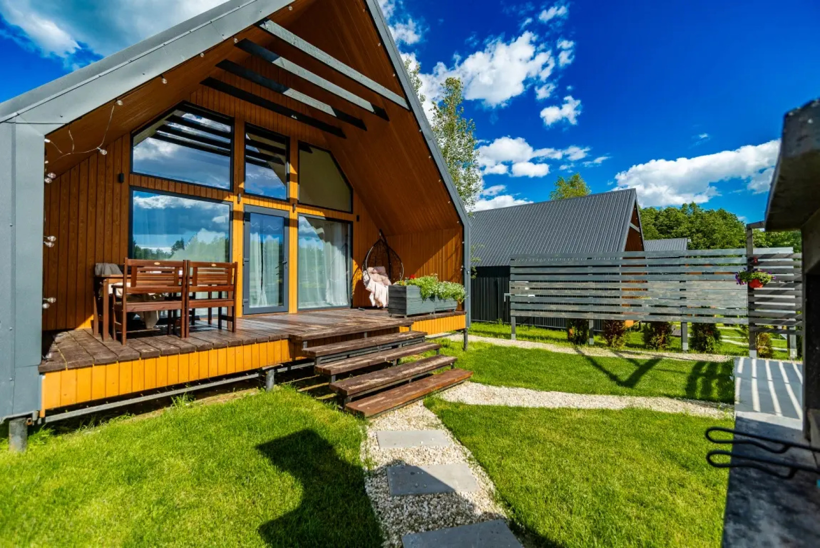 Частный Дом Барнхаус №5 с дровяной баней и горячим Чаном на 6 человек