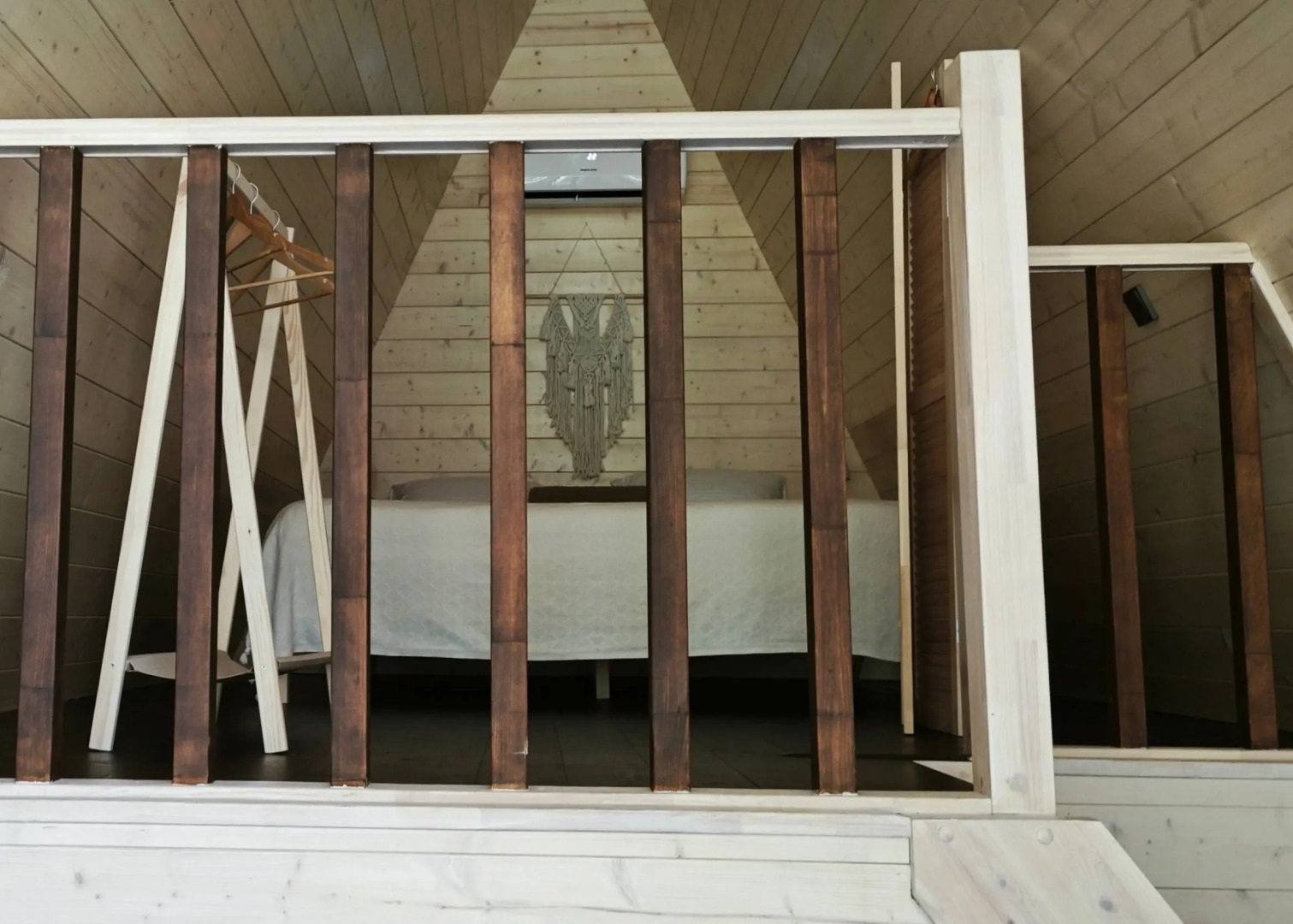 Частный дом Уютный А-фрейм Поле с баней и чаном