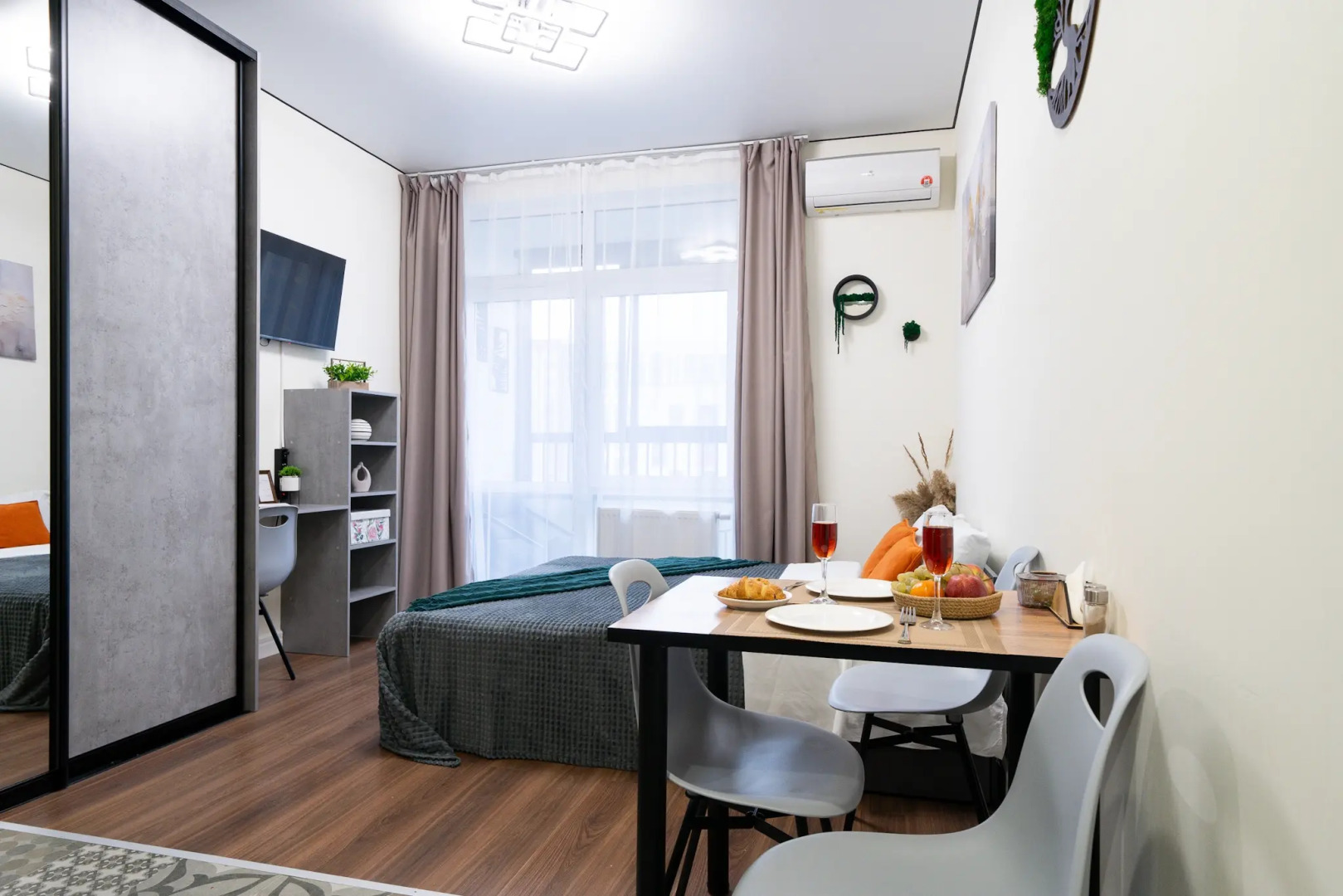 Квартира Стильная студия на двоих Natali apart на метро Прокшино