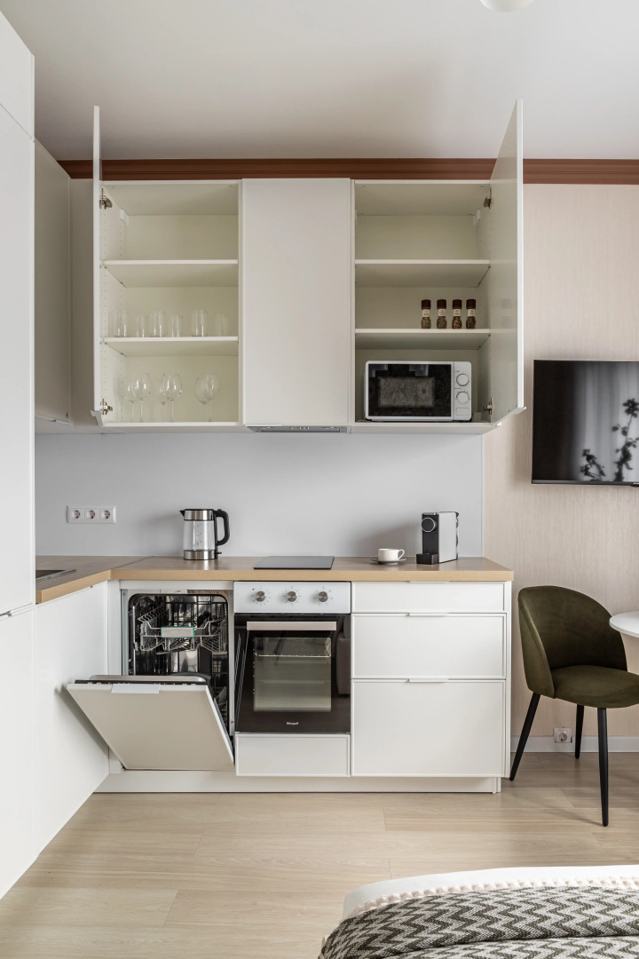 Квартира Moscow Deluxe Apartments Comfy Studio Berzarina