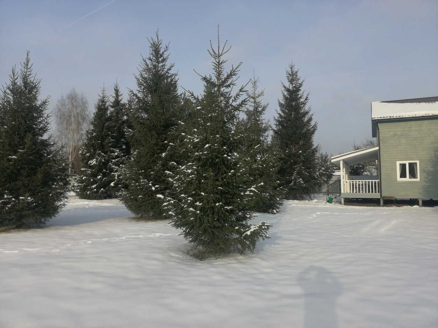 Частный дом с верандой и сауной