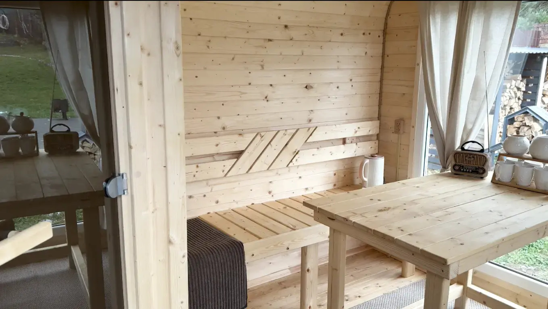 Частный дом A-frame Терракот из дерева 4х местный Ривер Хаус