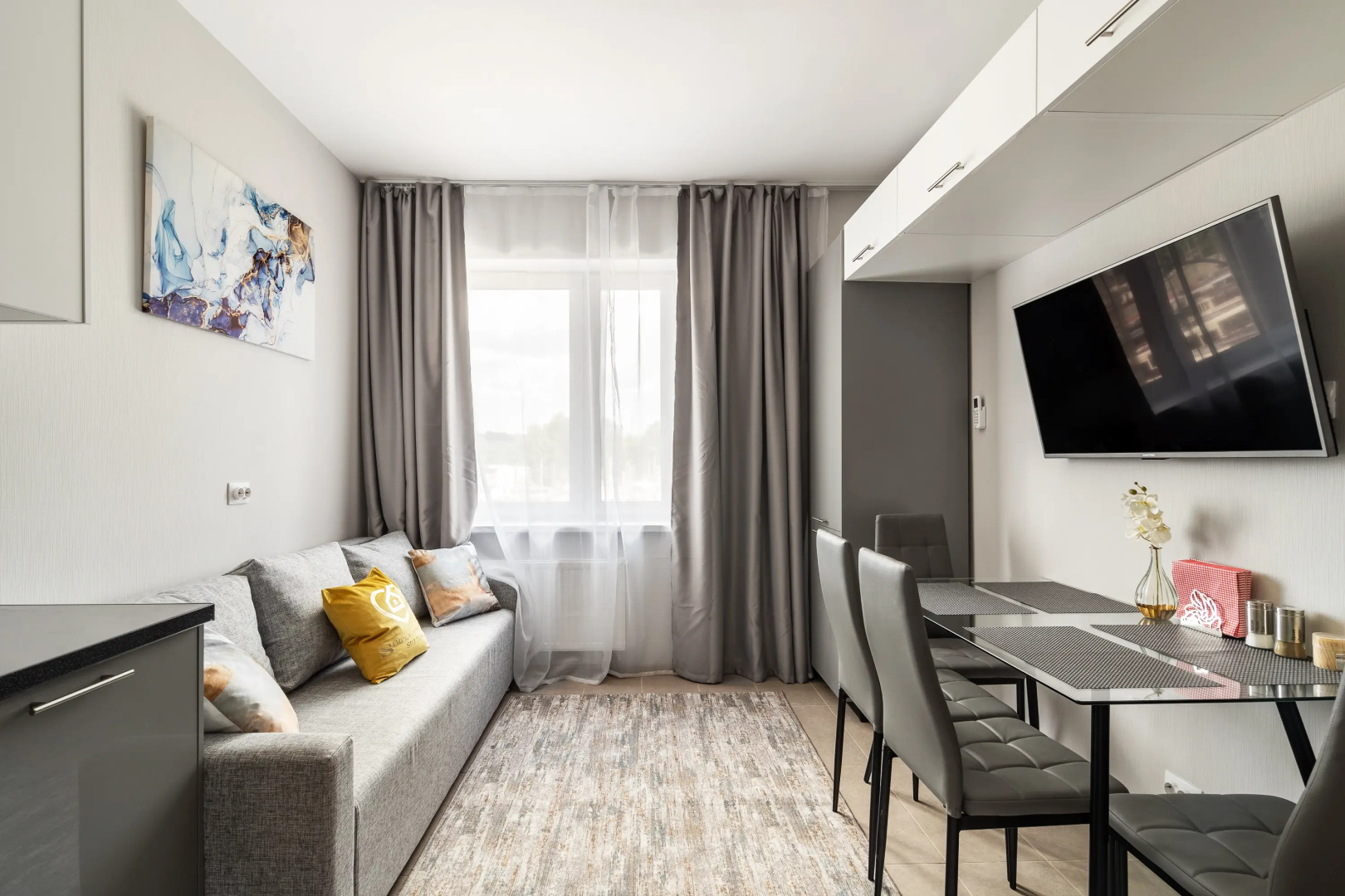 Апартаменты GLOBALSTAY. Новая 3-хкомн квартира с Сауной в доме Бизнес Класса ЖК Терра