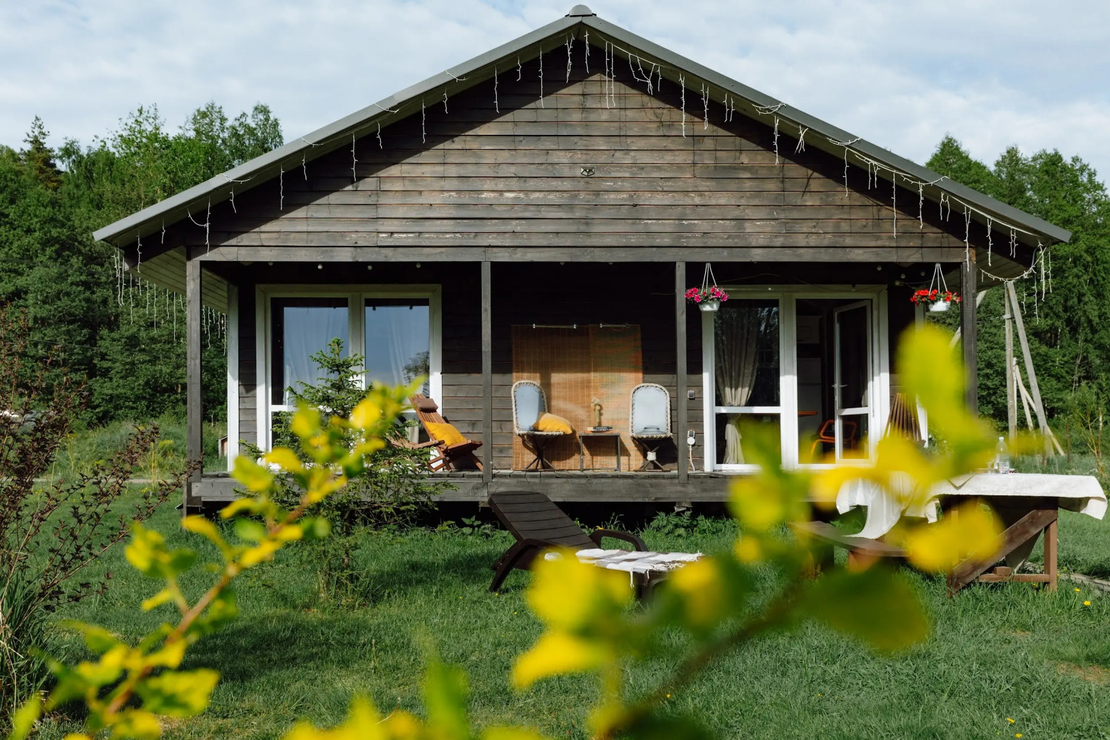 Шале с камином