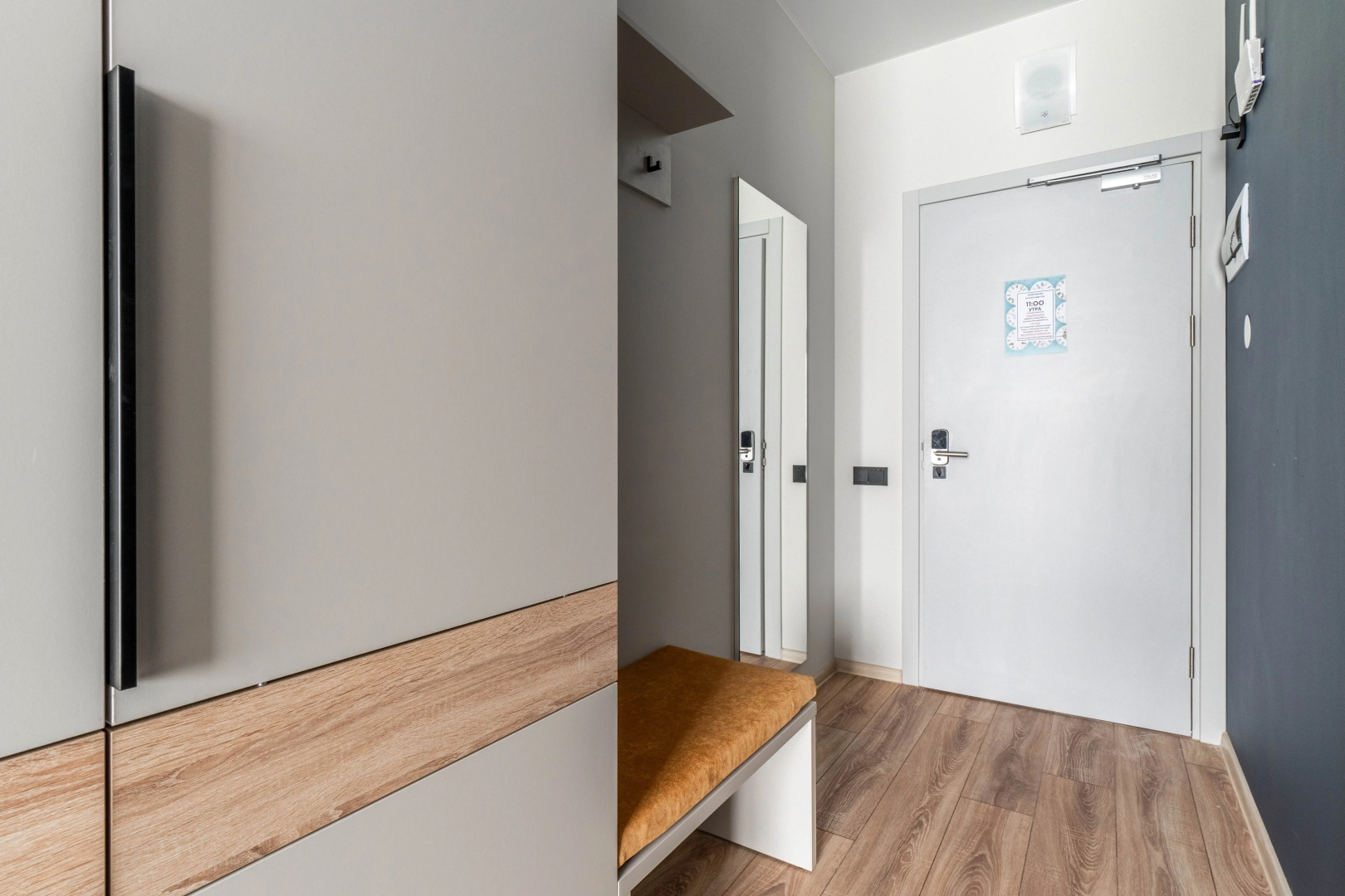 Apartment GLOBALSTAY. Новая студия Ладожский Авенир 10 мин м. Ладожская