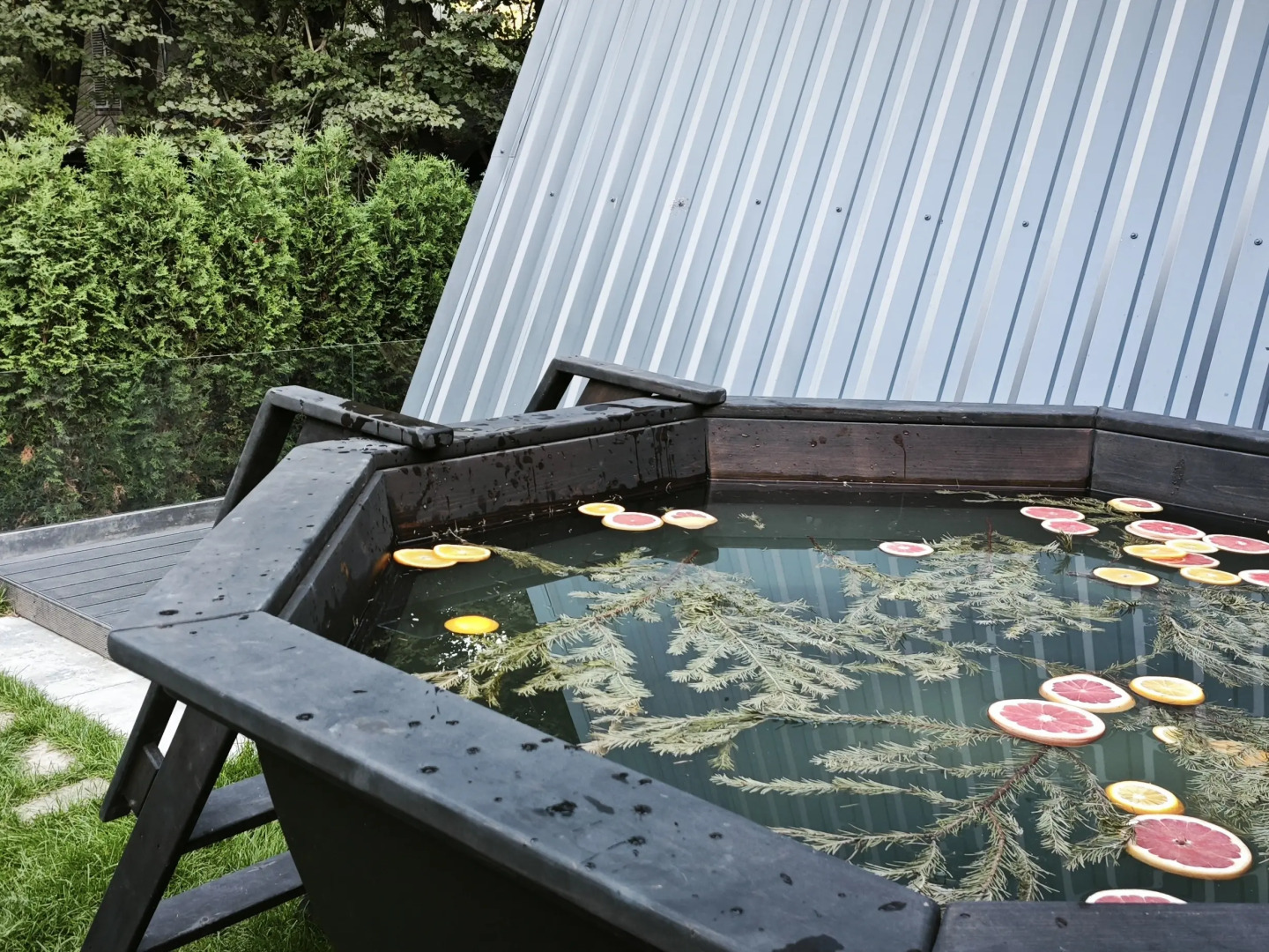 Частный дом Уютный А-фрейм Поле с баней и чаном