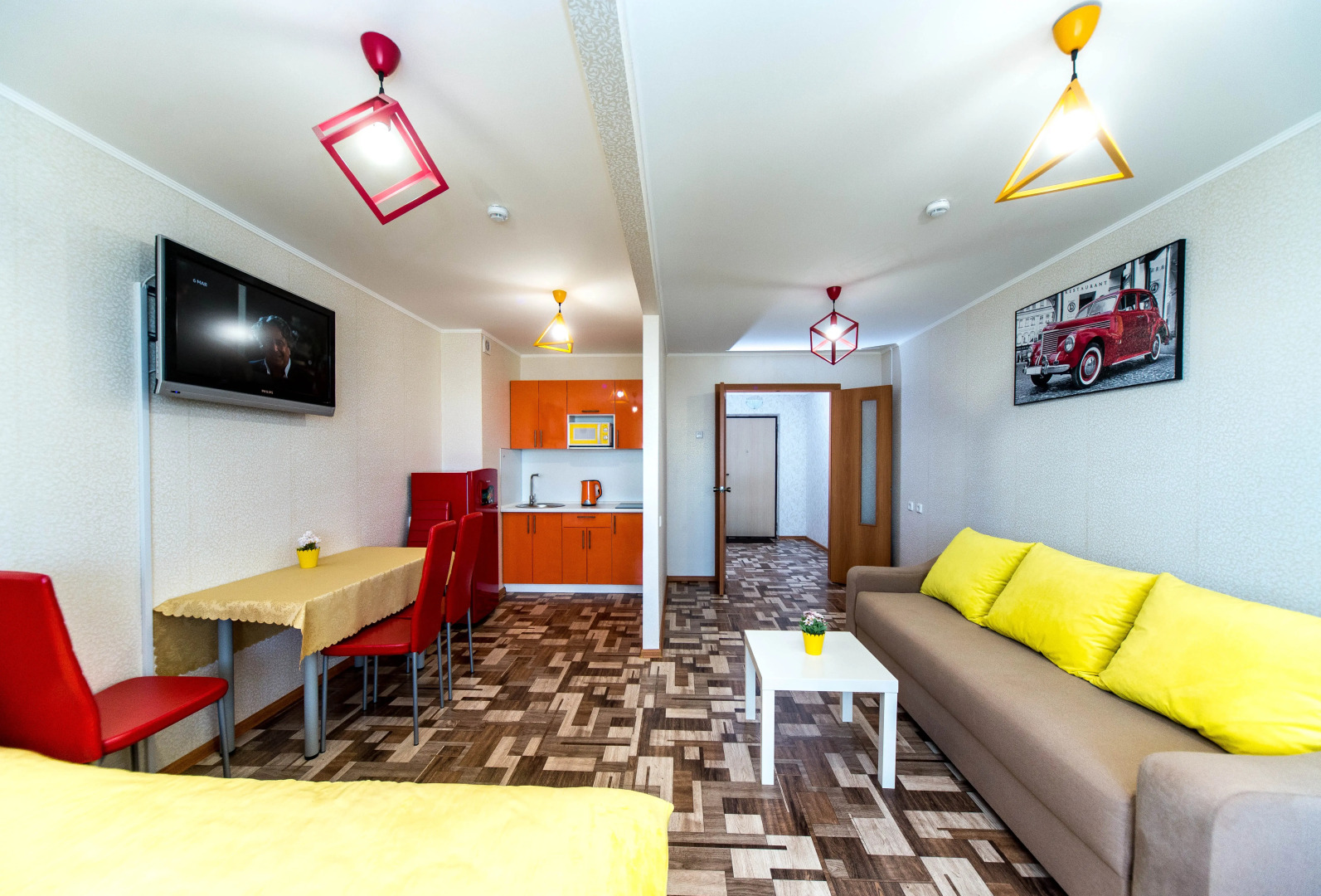 Квартира 1комнатная для 4 человек на 17 этаже с видом на город