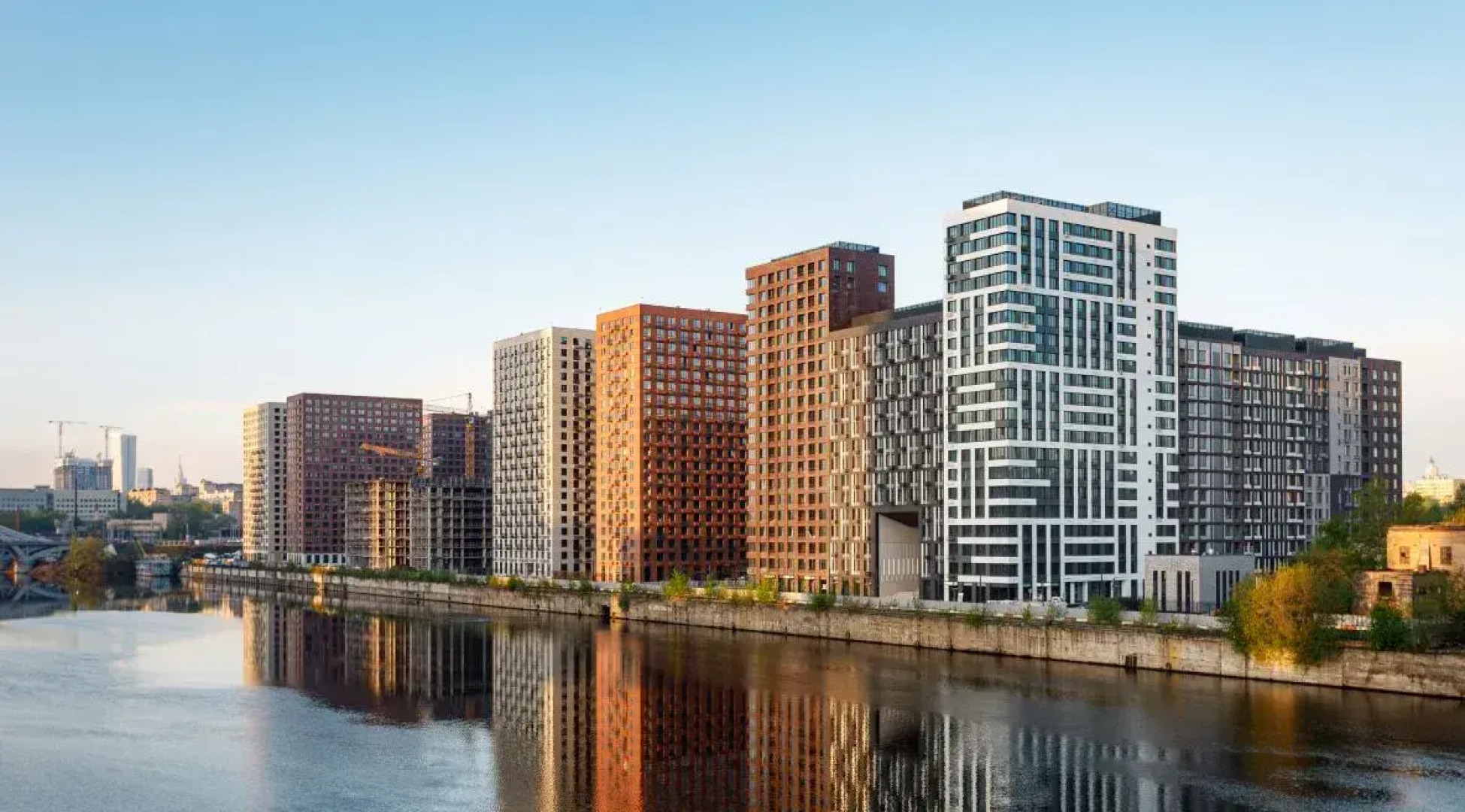 Квартира Люкс-Студия дизайнерская с видом на реку и Москва Сити