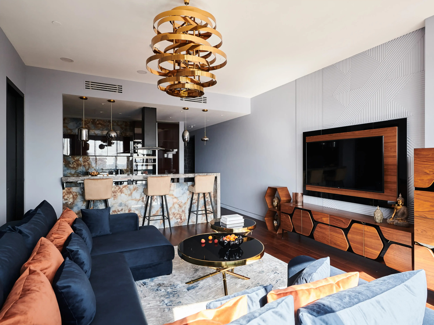 Квартира GM Apartments Шикарная Двушка в Москва Сити в Башне Око