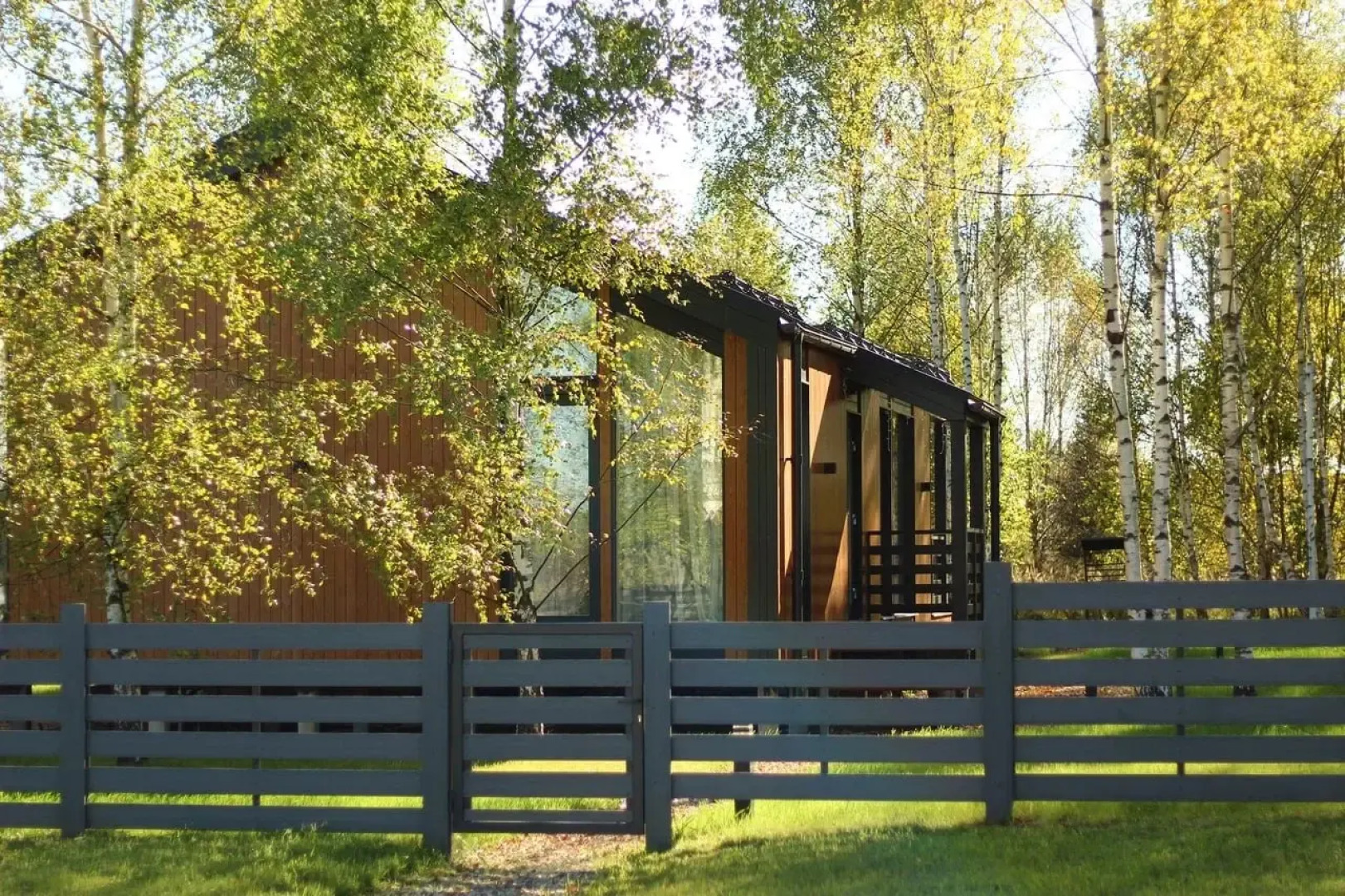 Частный дом в березах