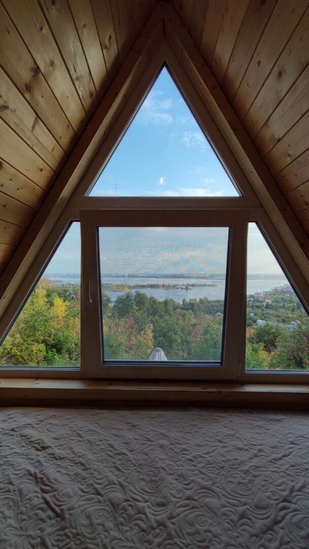 Шале A-Frame с Панорамным Видом на Волгу