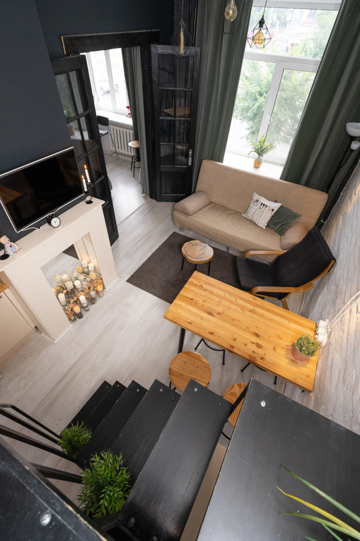 Квартира Двухуровневая с Сауной и Камином