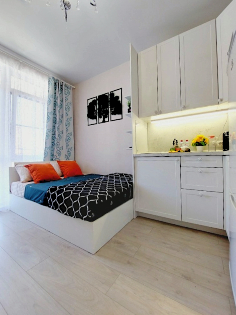 Квартира Уютная студия с террасой в ЖК Холидэй Хаус