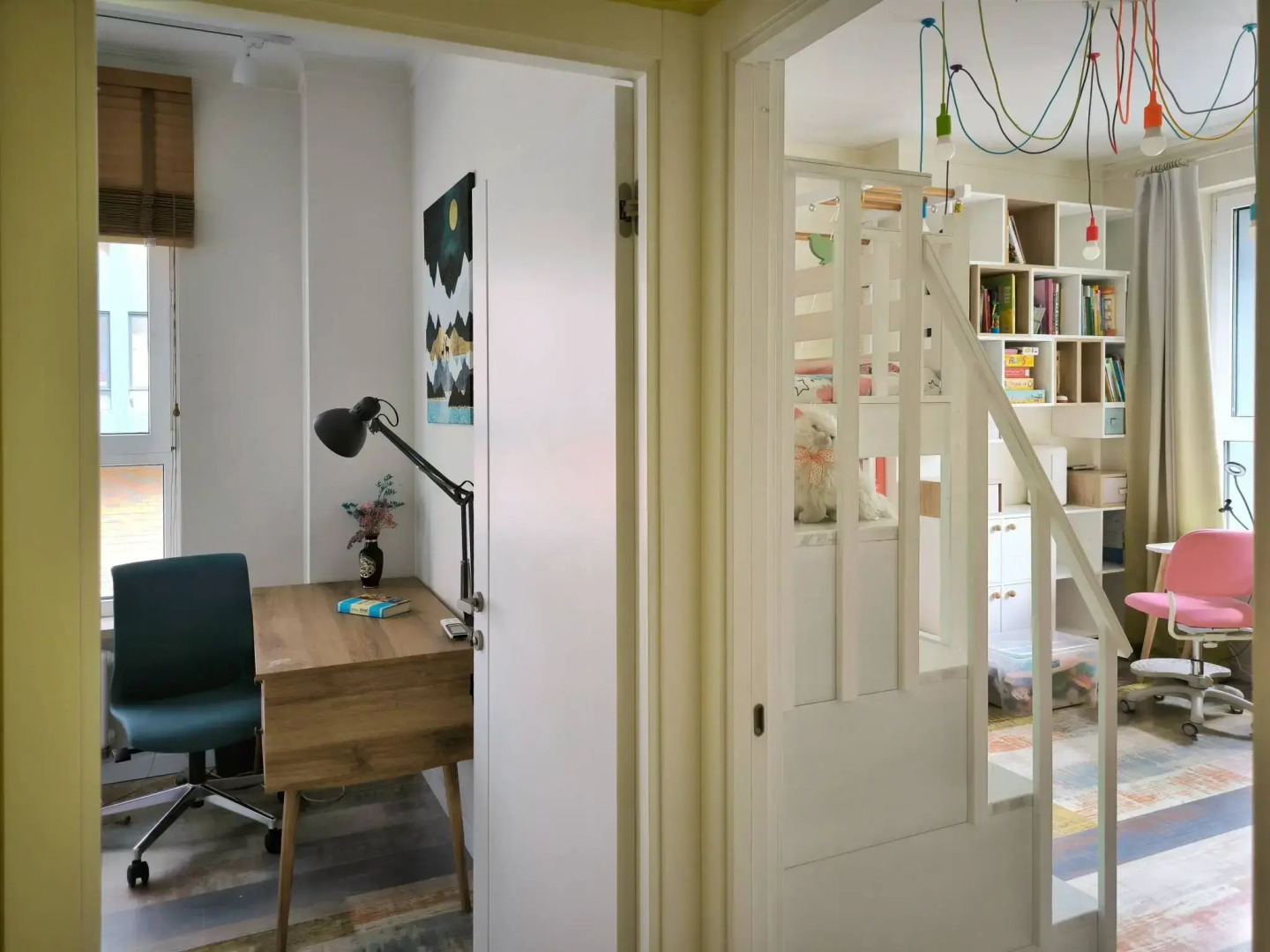 Квартира Комфортная с Просторной Гостиной, Спальней, Детской, Кабинетом и Двумя Санузлами