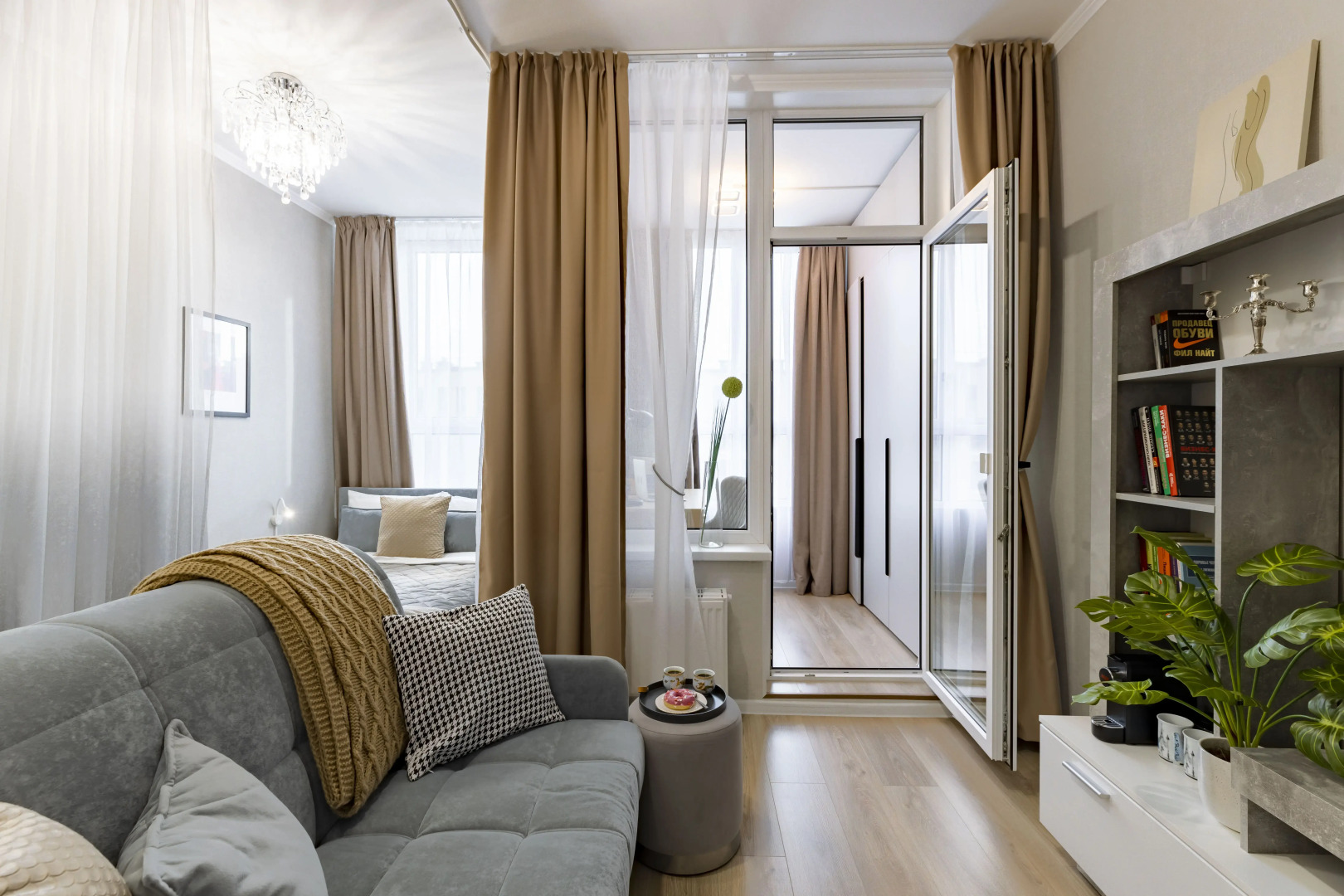 Квартира Уютная дизайнерская студия рядом с Экспофорумом Спб