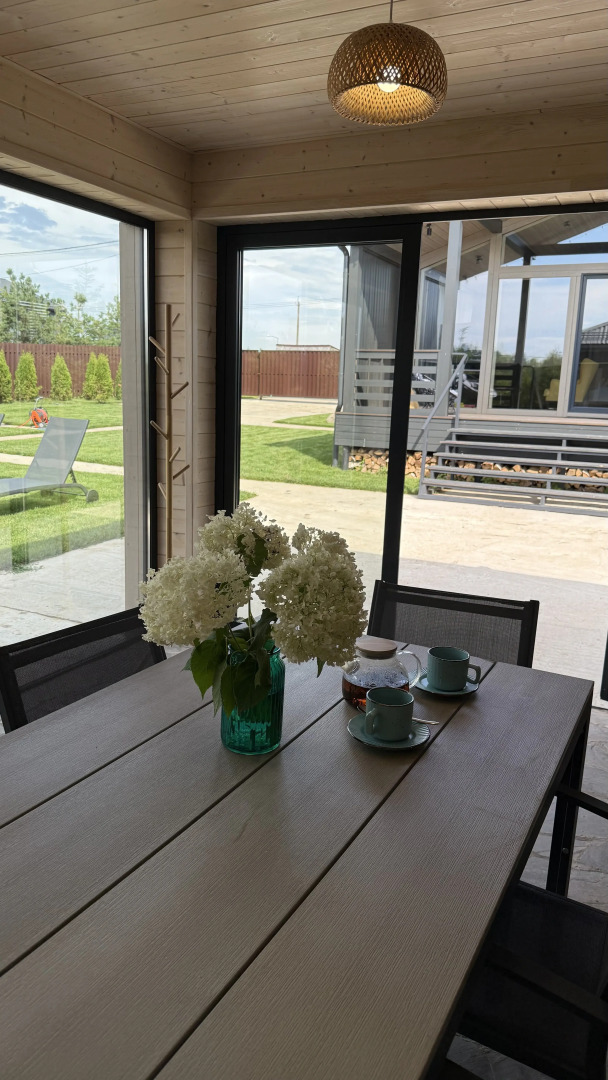 Частный дом Дом с баней, чаном и беседкой