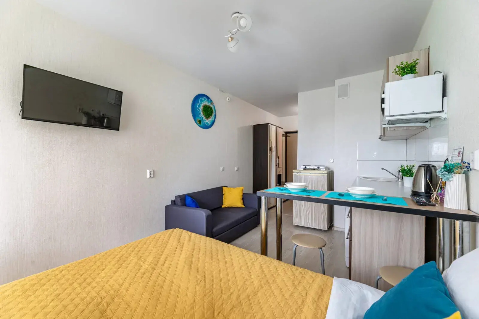 Квартира студия стильная ChistoFamily в сердце Зеленодольска