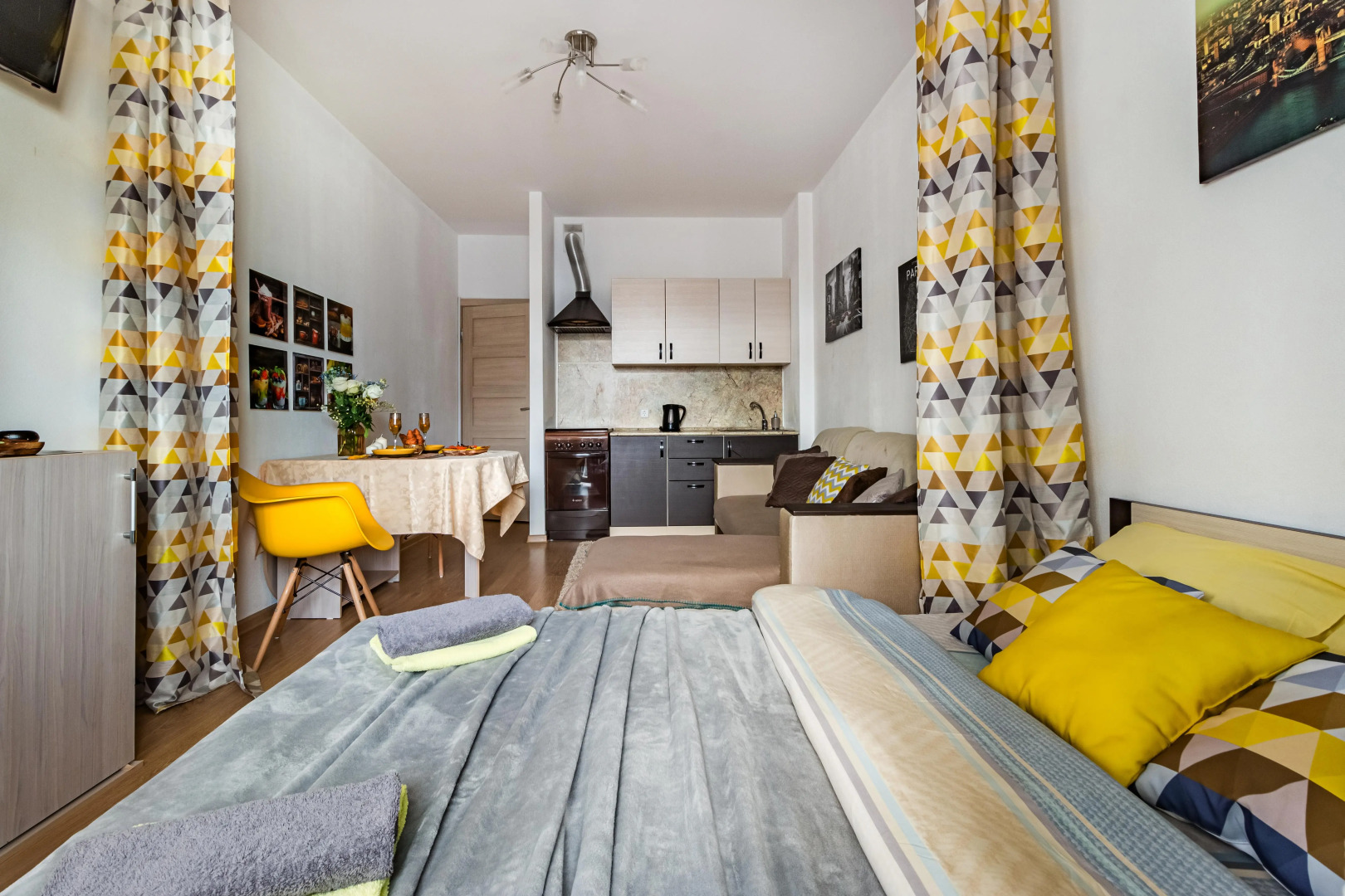 Апартаменты Студия Yellow Star в Балтийской Жемчужине