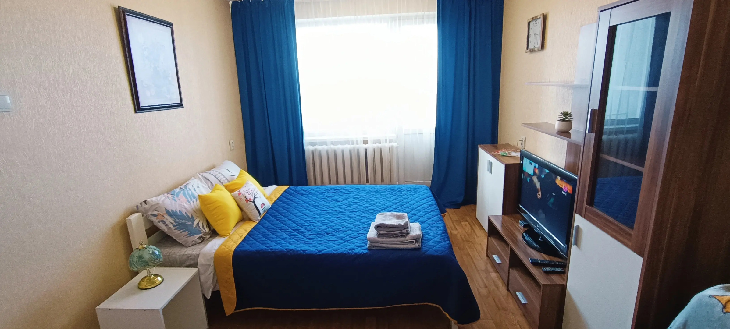 Апартаменты Центр, красивый вид на озеро, 9 этаж, лифт