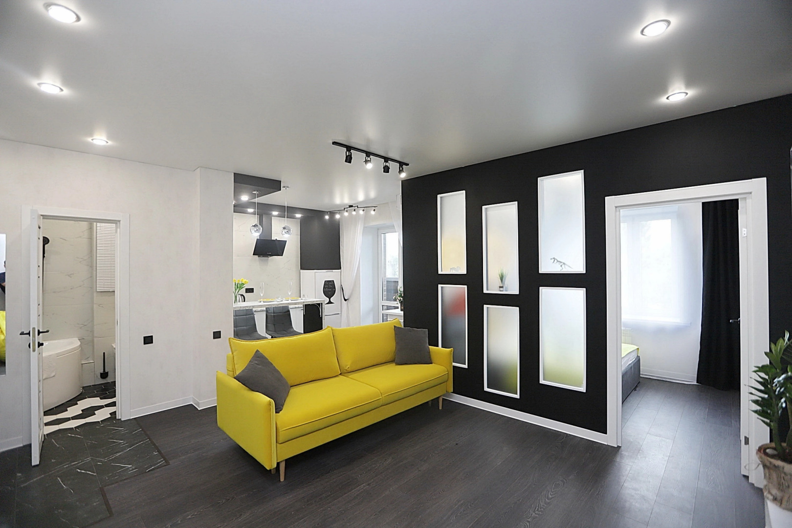 Апартаменты в самом центре с большой ванной