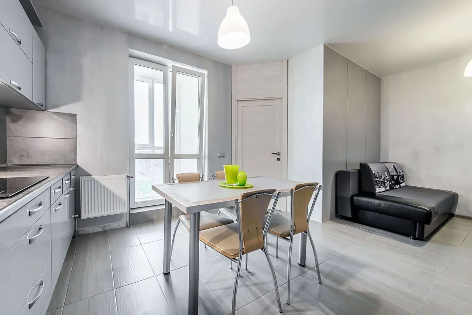 Квартира на сутки Грушевка Метро рядом Кухня объединена с жилой зоной Отдельная спальня Балкон Wi-Fi