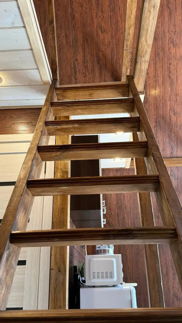 Шале А-фрейм Горный приют в эко стиле с потрясающим видом на горы Красной Поляны