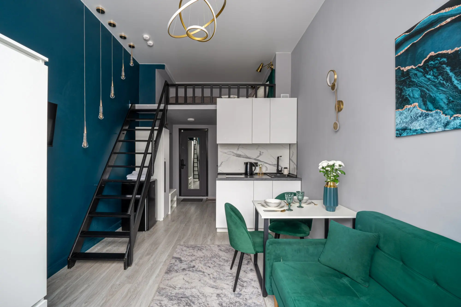 Квартира Студия Emerald Room у МЦД Вешняки