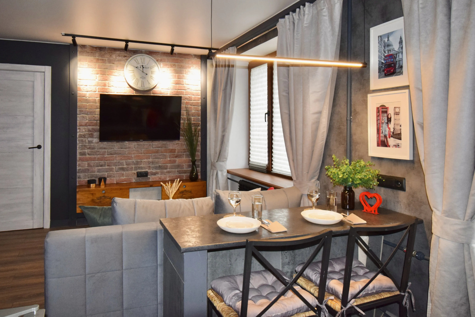 Апартаменты Дизайнерская двухкомнатная квартира в Кронштадте