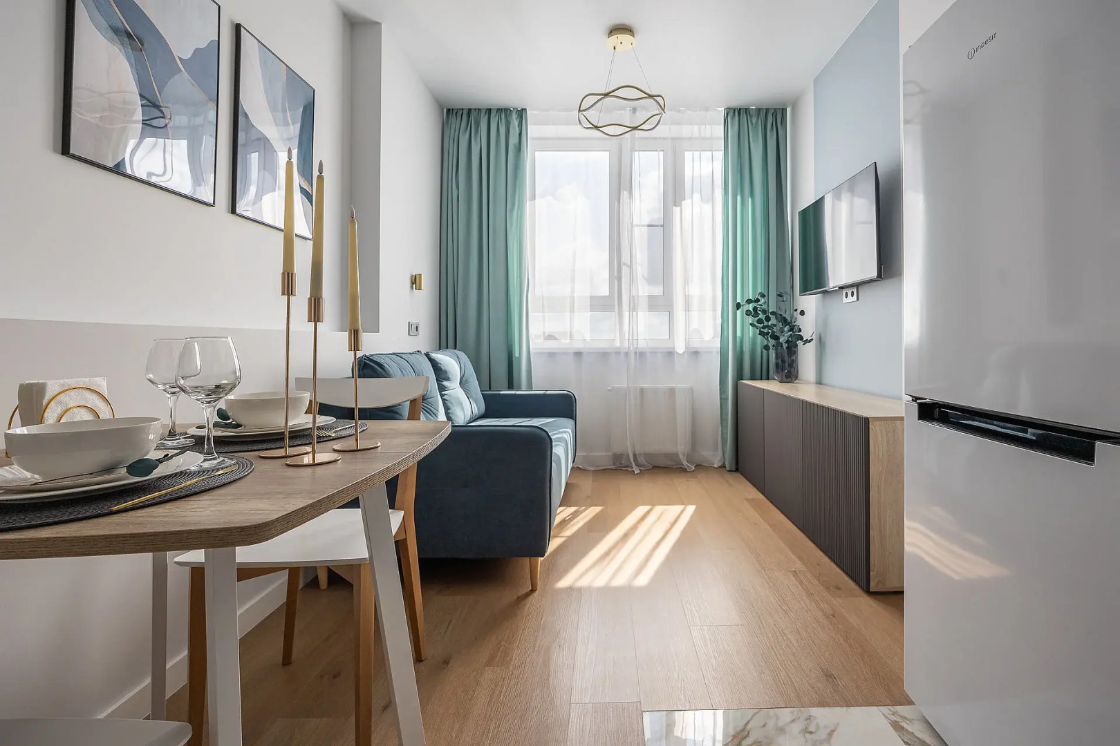 Апартаменты Дизайнерские с кухней гостиной