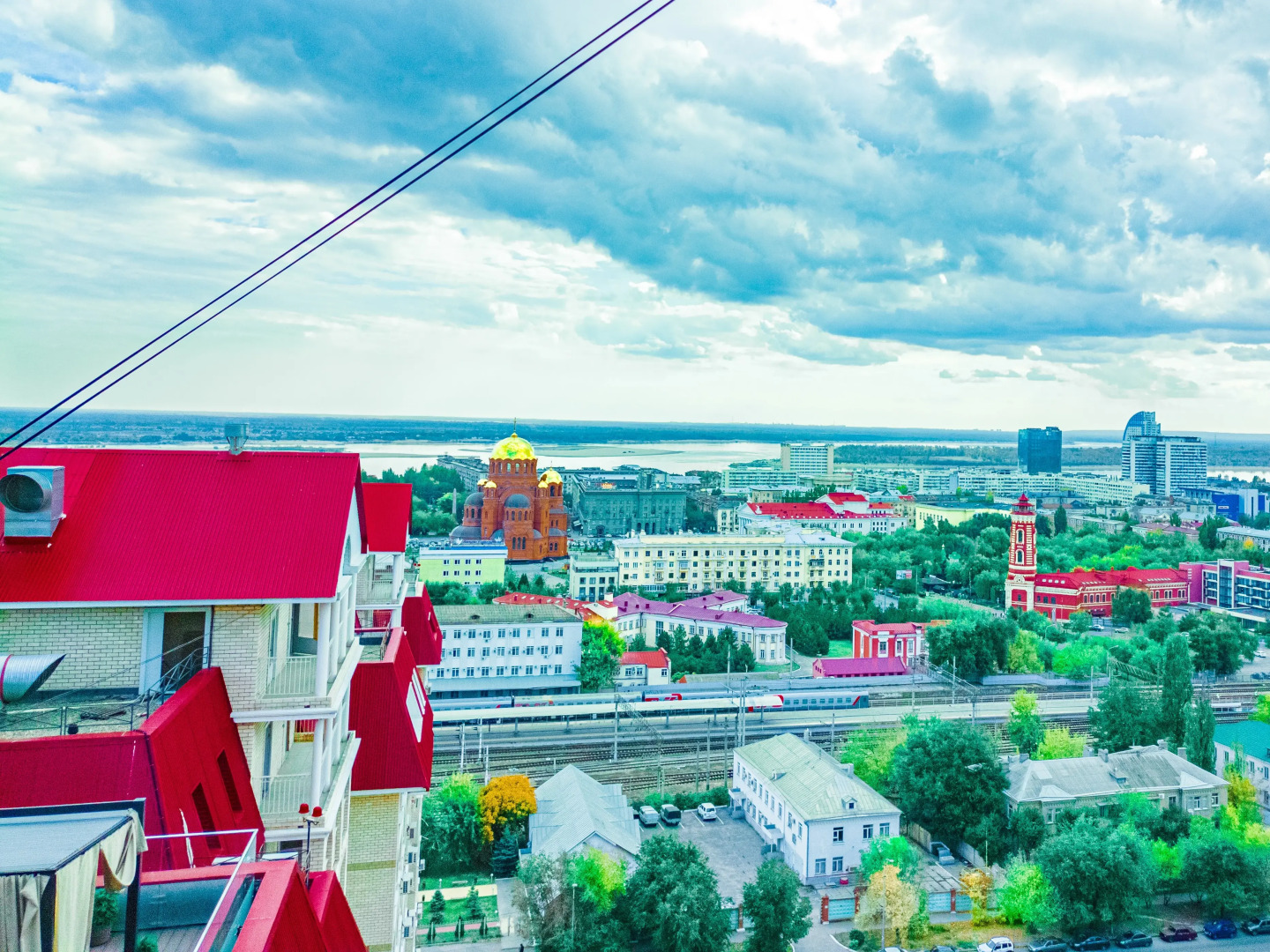 Апартаменты 12 этаж,студия 30кв.м,джакузи,вид на Волгу,новый дом,самый центр,вокзал пешком