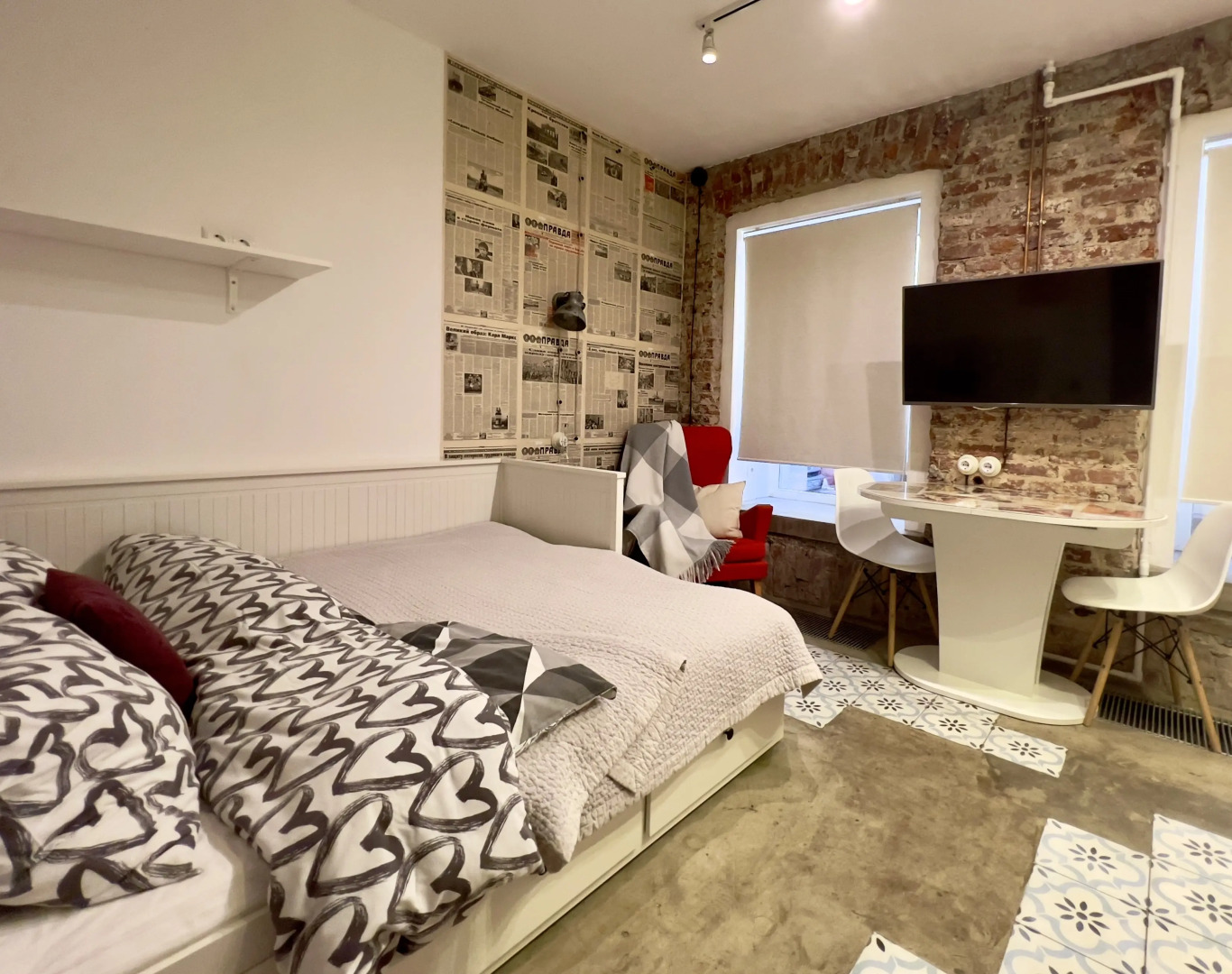 Апартаменты Красные апартаменты рядом с Дворцовой площадью