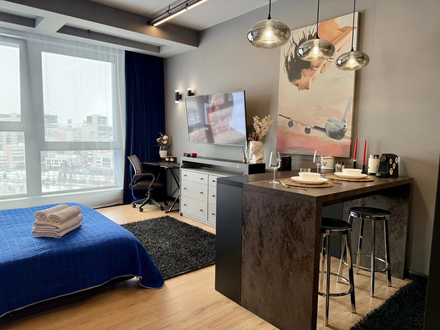 Апартаменты в центре Москвы с шикарным видом