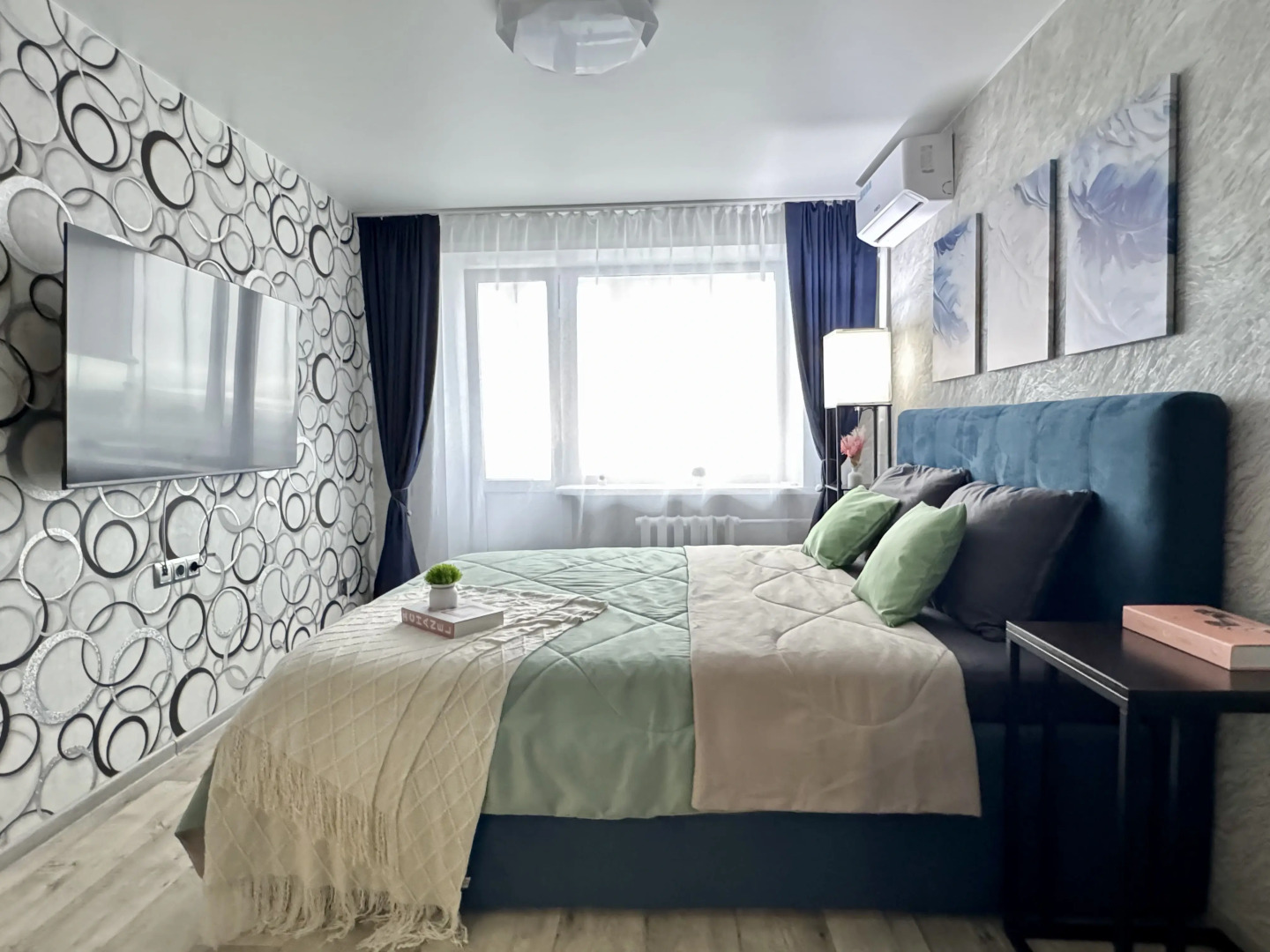 Квартира Уютная с видом на городской парк