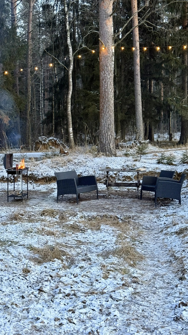 Частный дом Вилла Лаванда с камином у озера
