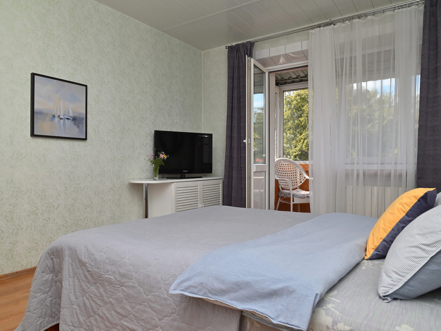 Квартира Атмосферная с качелями в 5 мин от моря