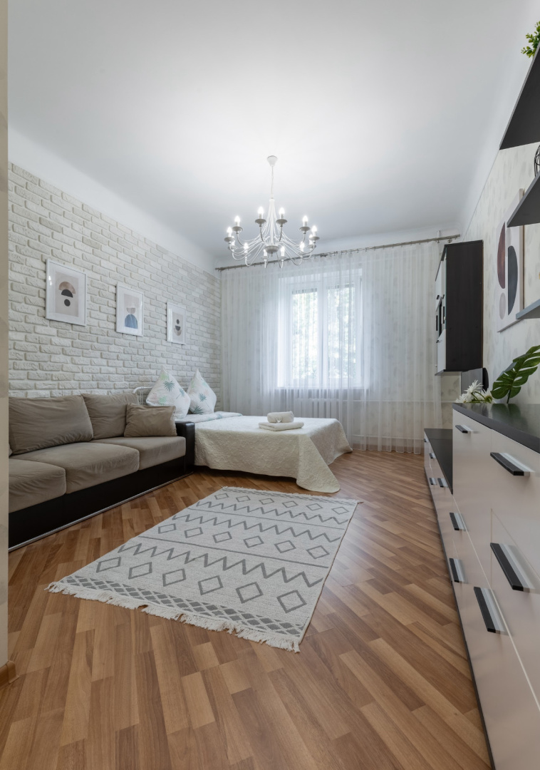 Квартира Трехкомнатная квартира с видом на город